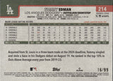 2025 Tommy Edman Topps Series 1 VINTAGE STOCK 16/99 #214 Los Angeles Dodgers