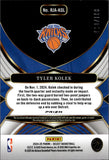 2024-25 Tyler Kolek Panini Select ROOKIE JERSEY AUTO 091/199 AUTOGRAPH RELIC RC #RJA-KOL New York Knicks