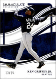 2026 Ken Griffey Jr. Panini Immaculate BLUE FOIL 13/25 #18 Seattle Mariners HOF