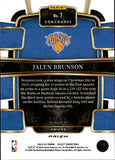 2023-24 Jalen Brunson Panini Select BLUE TECTONIC 22/99 New York Knicks #7