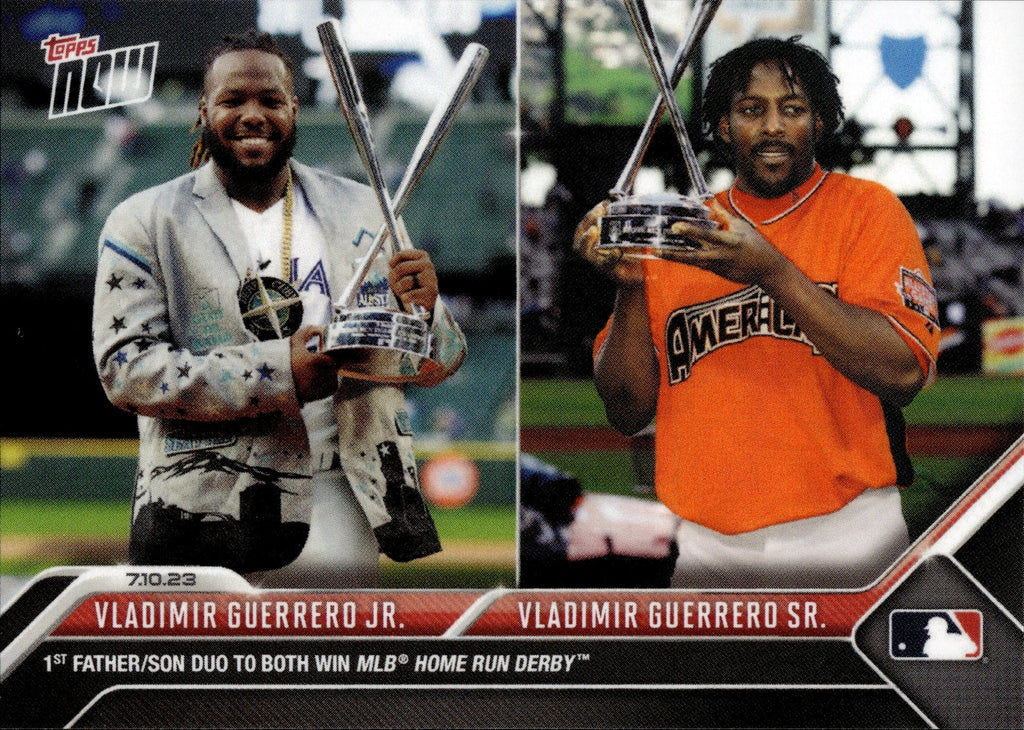 2023 Vladimir Guerrero Jr. & Sr. Topps Now 1ST FATHER/SON DUO TO BOTH