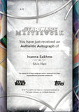 2024 Ivanna Sakhno as Shin Hati Auto Autograph Topps Star Wars Masterwork Authentic Auto #A-IS