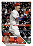 2023 Shohei Ohtani Topps Holiday RARE CHRISTMAS SLEEVE VARIATION #H17.3 Anaheim Angels