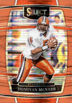 2022 Donovan McNabb Panini Select Draft Picks NEON ORANGE PULSAR CONCOURSE 01/26 #63 Philadelphia Eagles