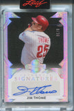 2025 Jim Thome Leaf Spectacular HOLO SILVER AUTO 08/30 AUTOGRAPH #S-JT1 Philadelphia Phillies HOF