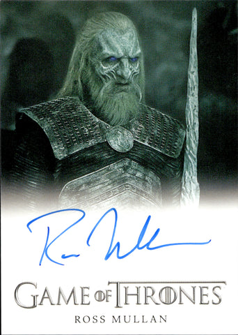 2022 Ross Mullen as White Walker Rittenhouse Game of Thrones The Complete Series Volume 2 FULL BLEED AUTO AUTOGRAPH #NNO