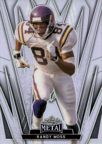 2024 Randy Moss Leaf National Convention Metal HOLO SILVER 09/20 #LMB-63 Minnesota Vikings HOF