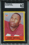 1967 Bobby Mitchell Philadelphia SGC 6 #186 Washington Redskins 1903
