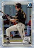 2020 Owen Caissie Bowman Chrome Draft 1ST BOWMAN REFRACTOR #BD-49 San Diego Padres 1