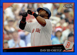 2009 David Ortiz Topps Chrome BLUE REFRACTOR 118/199 #16 Boston Red Sox HOF