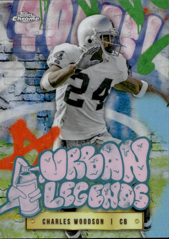 2024 Charles Woodson Topps Chrome URBAN LEGENDS #UL-9 Oakland Raiders HOF