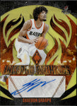 2023-24 Shaedon Sharpe Panini Phoenix INFERNO ETCHINGS SIGNATURES YELLOW AUTO 09/35 AUTOGRAPH #IE-SSP Portland Trail Blazers