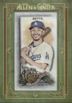 2022 Mookie Betts Topps Allen & Ginter MINI FRAMED CLOTH 05/10 #NA Los Angeles Dodgers