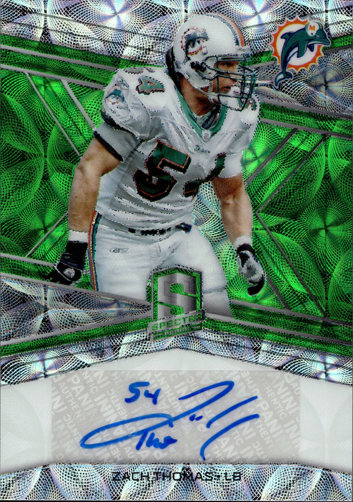 Zach Thomas Memorabilia, Autographed Zach Thomas Collectibles