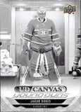 2024-25 Jakub Dobes Upper Deck Extended Series BLACK AND WHITE CANVAS YOUNG GUNS ROOKIE #C361 Montreal Canadiens