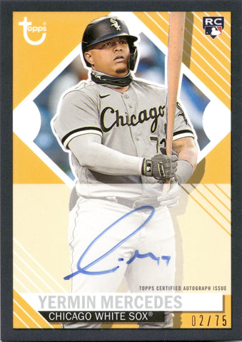 2021 Yermin Mercedes Topps Brooklyn Collection ROOKIE BLACK AUTO 02/25 AUTOGRAPH RC #BKA-YM Chicago White Sox