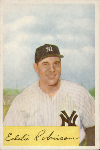 1954 Eddie Robinson Bowman #193 New York Yankees BV $25