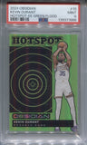 2024-25 Kevin Durant Panini Obsidian ELECTRIC ETCH GREEN FLOOD HOTSPOT 17/25 PSA 9 #10 Phoenix Suns 1666