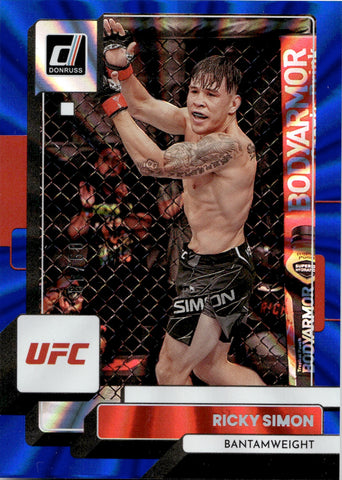 2023 Ricky Simon Panini Donruss UFC BLUE LASER 09/49 #157 Bantamweight