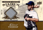 2008 Justin Verlander Upper Deck A Piece of History GOLD STADIUM SCENES JERSEY 62/99 RELIC #SS22 Detroit Tigers