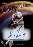 2025 Greg Maddux Topps Finest BLACK REFRACTOR CREATORS AUTO 02/10 AUTOGRAPH #CAV-GM Atlanta Braves HOF