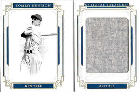 2019 Tommy Henrich Panini National Treasures LEGENDARY JUMBO MATERIALS JERSEY 04/25 RELIC BOOKLET #LJM-TH New York Yankees