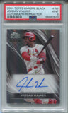 2024 Jordan Walker Topps Chrome Black REFRACTOR AUTO 073/150 AUTOGRAPH PSA 9 #JW St. Louis Cardinals 7620