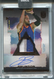 2024 Jalen Brunson Topps 3 Basketball PATCH AUTO 20/20 AUTOGRAPH RELIC #RP-JB New York Knicks