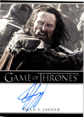 2022 Dean S. Jagger as Smalljon Umber Rittenhouse Game of Thrones The Complete Series Volume 2 AUTO AUTOGRAPH #NNO 1