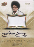 2013-14 Julius Erving Upper Deck Exquisite SIGNATURE KICKS SHOE AUTO 32/35 AUTOGRAPH RELIC #SS-JE Philadelphia 76ers HOF