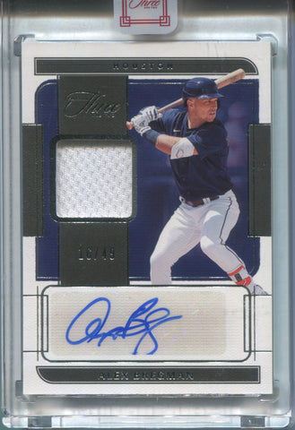 2022 Alex Bregman Panini Three and Two JERSEY AUTO 16/49 AUTOGRAPH RELIC #Aj-AB Houston Astros