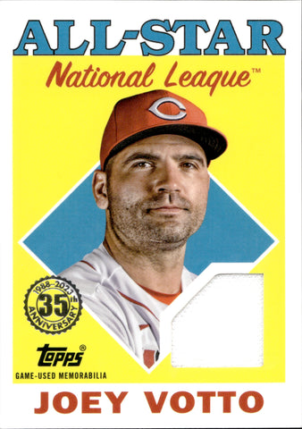 2023 Joey Votto Topps Series 2 1988 DESIGN ALL STAR JERSEY RELIC #88ASR-JVO Cincinnati Reds