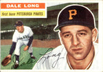 1956 Dale Long Topps #56 Pittsburgh Pirates BV $20