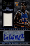 2013-14 Bill Cartwright Panini Select TOP SELECTIONS JERSEY AUTO AUTOGRAPH RELIC #3 New York Knicks