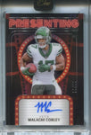 2024 Malachi Corley Panini One PRESENTING ROOKIE AUTO 33/99 AUTOGRAPH RC #160 New York Jets