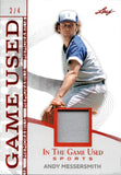 2025 Andy Messersmith Leaf In the Game Used RED FOIL JERSEY 2/4 RELIC #GM-4 Atlanta Braves
