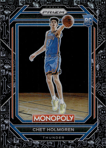 2022-23 Chet Holmgren Panini Prizm Monopoly BLACK ROOKIE RC #63 Oklahoma City Thunder