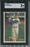 1957 Duke Snider Topps SGC 5 #170 Brooklyn Dodgers HOF 5771