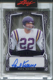2025 Paul Krause Leaf Sports Heroes PURPLE FOIL CLEAR AUTO 6/6 AUTOGRAPH #BA-PK1 Minnesota Vikings