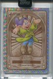 2025 Dopey Topps Chrome Disney Minted SILVER WAVE REFRACTOR 017/100 #40 Snow White and the Seven Dwarfs