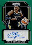 2022 Arike Ogunbowale Panini Prizm GREEN AUTO AUTOGRAPH #SG-AOG Dallas Wings