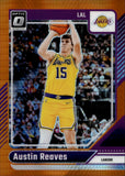 2024-25 Austin Reaves Donruss Optic HYPER ORANGE 052/299 #140 Los Angeles Lakers