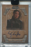 2024 Ming-Na Wen as Fennec Shand Topps Star Wars Galactic Antiquities WOOD AUTO 42/50 AUTOGRAPH #WA-MNW The Mandalorian