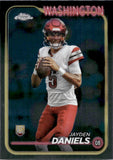 2024 Jayden Daniels Topps Chrome ROOKIE RC #201 Washington Commanders 4