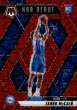 2024-25 Jared McCain Panini Mosaic Fast Brk RED NBA DEBUT ROOKIE 14/99 RC #263 Philadelphia 76ers