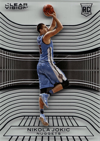 2015-16 Nikola Jokic Panini Clear Vision ROOKIE RC #99 Denver Nuggets