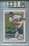 2020 Spencer Strider Bowman Draft 1ST BOWMAN BAS AUTHENTIC AUTO AUTOGRAPH #BD20 Atlanta Braves 3179