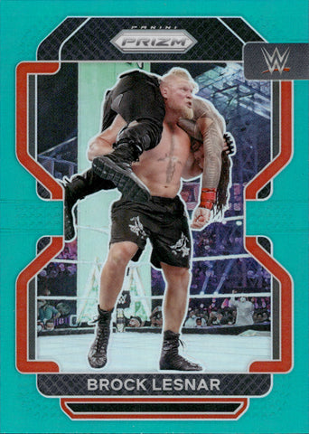 2022 Brock Lesnar Panini Prizm WWE TEAL 36/49 #135 Friday Night Smackdown