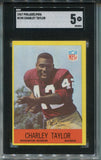 1967 Charlie Taylor Philadelphia SGC 5 #190 Washington Redskins 3094