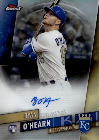 2019 Ryan O'Hearn Topps Finest REFRACTOR ROOKIE AUTO AUTOGRAPH RC #FA-ROH Kansas City Royals